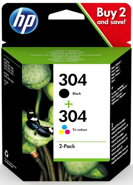 Multipack Tintenpatrone 304 schwarz dreifarbig für DJ 3720, 3721, 3722