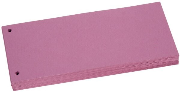Trennstreifen rosa, Sondermaß 105x228cm, 190g/qm Karton, gelocht