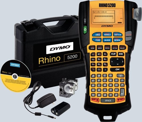 Etikettiergerät Rhino 5200, Kofferset
