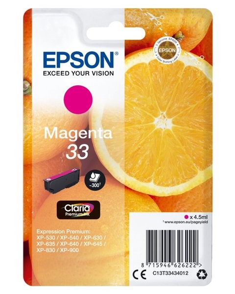 Tintenpatrone T3343 (33) magenta für Expression Premium XP-530 /