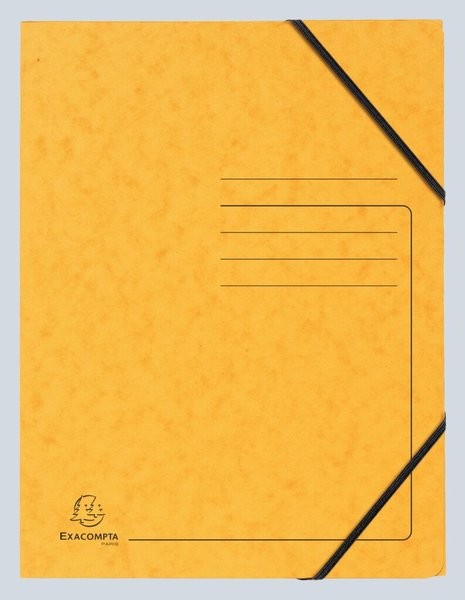 Eckspanner mit Gummizug, A4, gelb ohne Klappen - Colorspan