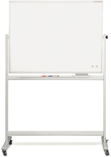 Mobiles Whiteboard CC, emalliert 1800 x 1200mm, Alurahmen