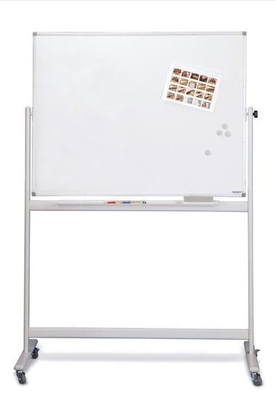 Mobiles Whiteboard SP, lackiert 1500 x 1000mm, Alurahmen