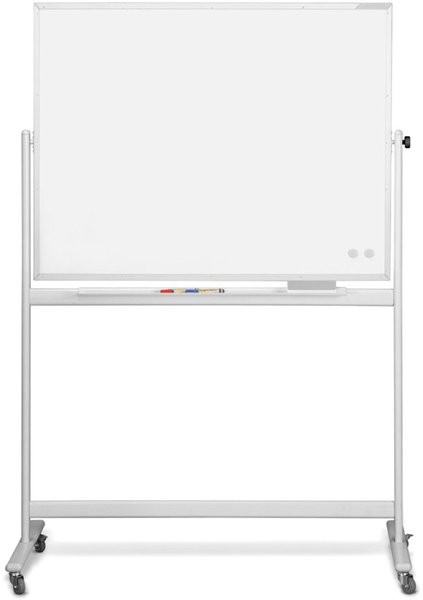 Mobiles Whiteboard CC, emalliert 2200 x 1200mm, Alurahmen