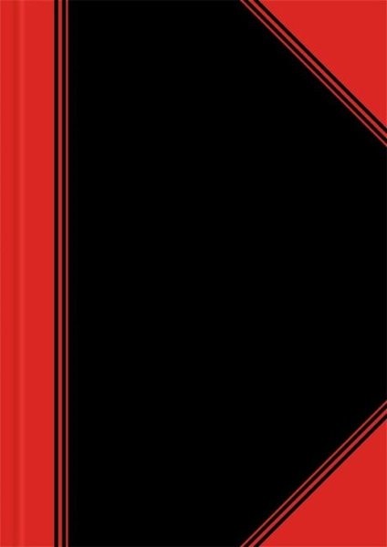 China-Kladde, A5, liniert, 96 Blatt Papier 70 g/qm, schwarz/rot
