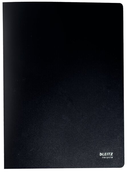 Sichtbuch Recycle 20 Hüllen A4 schwarz fest eingebundene, dokumentenechte