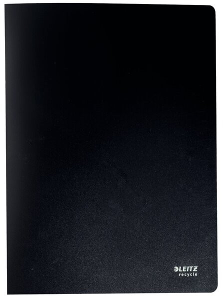 Sichtbuch Recycle 40 Hüllen A4 schwarz fest eingebundene, dokumentenechte