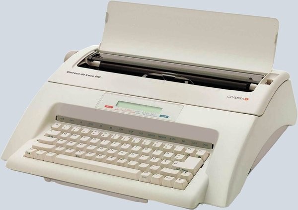 Schreibmaschine - Carrera de luxe MD 20 Zeichen Display