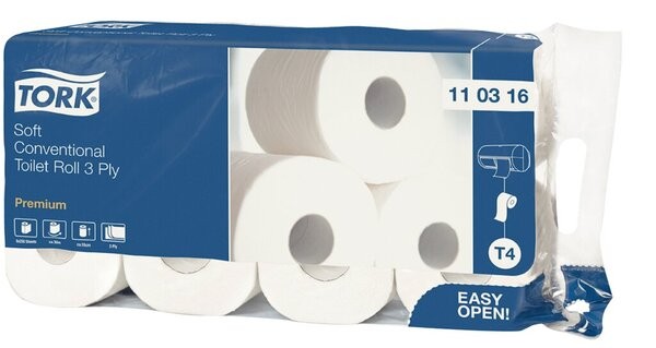 Toilettenpapier Premium 3-lagig, mit Prägung, weiß