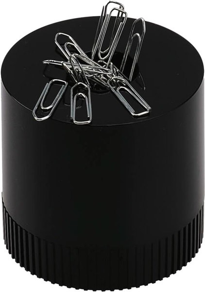 Büroklammernspender clipboy schwarz magnetisch mit Klammern
