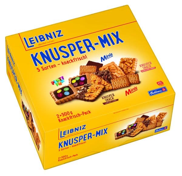 Leibnitz Knusper Mix, 5 verschiedene Keks-Sorten: Butter, Choco,