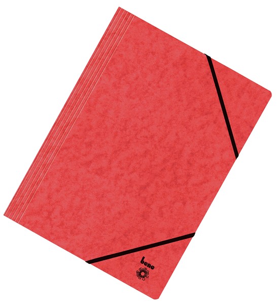 Dreiflügelmappe, A4, 390g/qm, rot