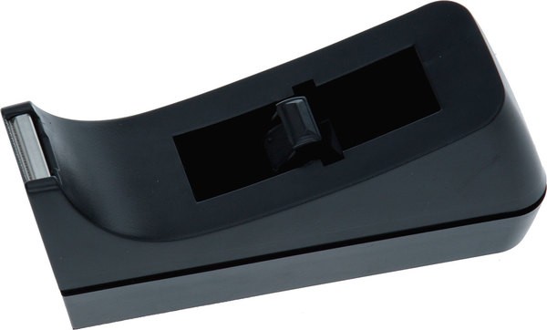 Büroring Klebefilm-Tischabroller aus Kunststoff,ungefüllt, schwarz,