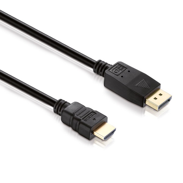 DisplayPort auf HDMI Kabel 1,5m, schwarz
