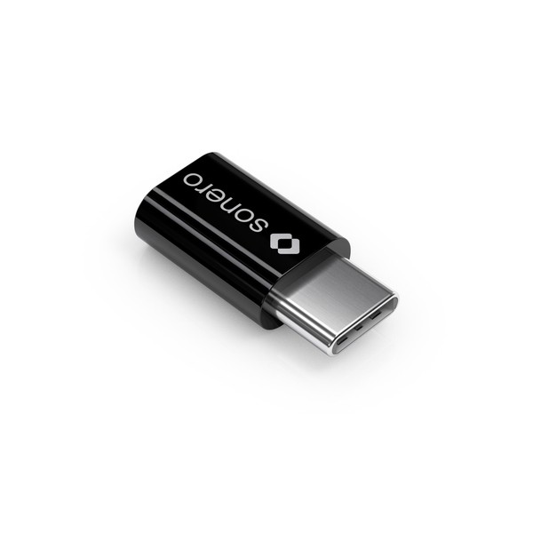 USB-C auf Micro USB Adapter, schwarz