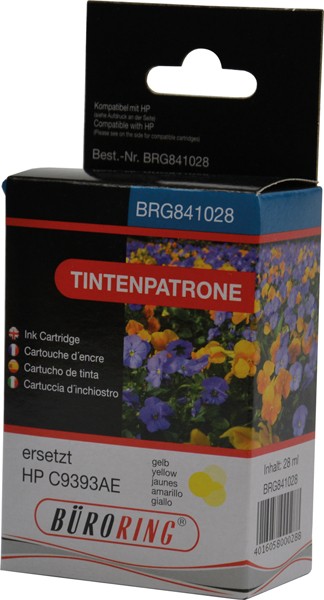 Tintenpatrone 88 gelb für HP HP OfficeJet K550,K5400,L7480