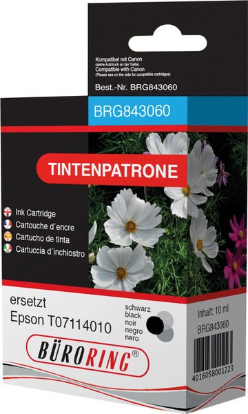 Tintenpatrone schwarz für Epson Stylus D78,92,120,120