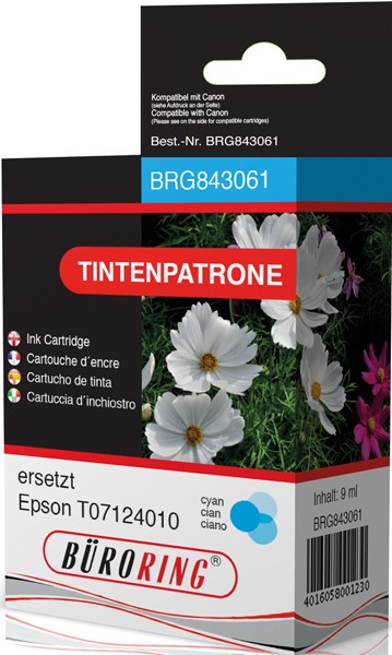 Tintenpatrone cyan für Epson Stylus D78,92,120,120 Network