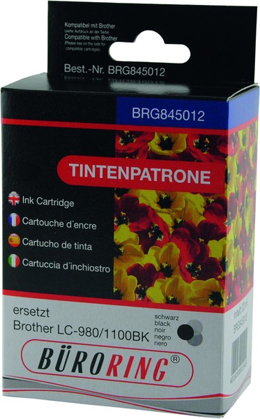 Tintenpatrone schwarz für Brother DCP-145C,-165C, -185C -185C,-385C