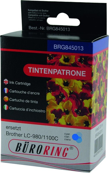 Tintenpatrone cyan für Brother DCP-145C,-165C, -185C -185C,-385C
