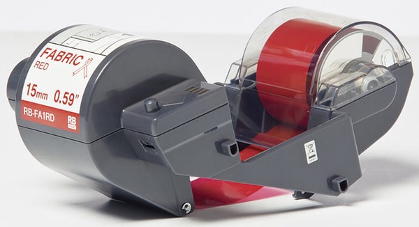 Textilfarbband rot RB-FA1RD 15mmx300m, für Tape Creator TP-M5000N