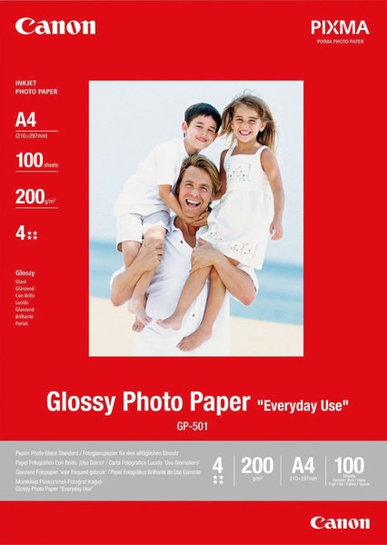 Fotoglanzpapier GP-501,200g/qm DIN A4 für IP1600,IP4200,IP2200,