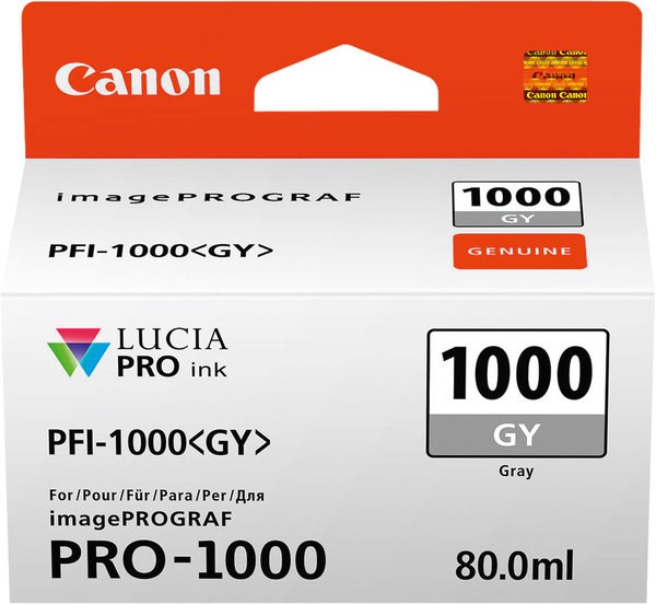 Tinte PFI-1000GY für Pro-1000, grau, Inhalt: 80 ml