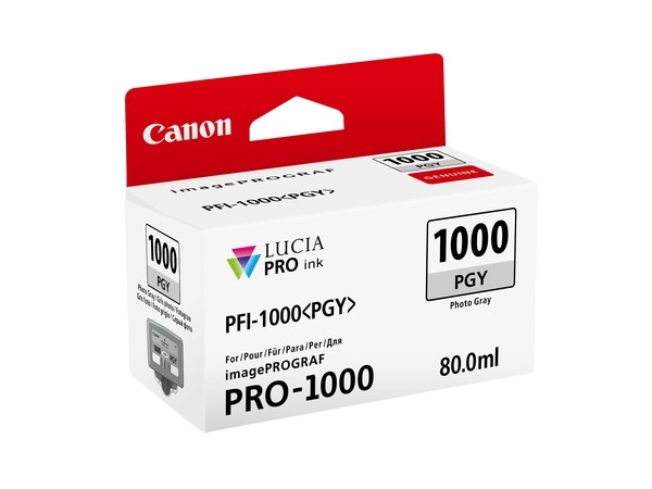 Tinte PFI-1000PGY für Pro-1000, photograu, Inhalt: 80 ml