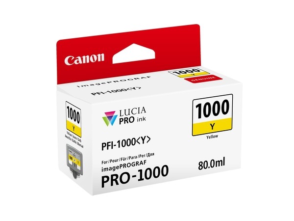 Tinte PFI-1000Y für Pro-1000, gelb, Inhalt: 80 ml