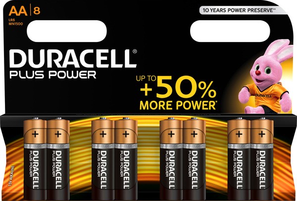 Batterie Alkaline, Mignon AA, LR06, 1.5V, Plus Power