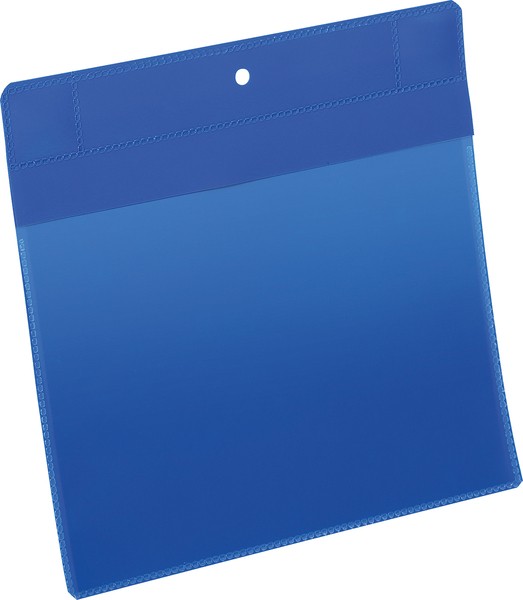 Neodym-Magnettasche A5 quer blau PP Außenformat: 223x218mm