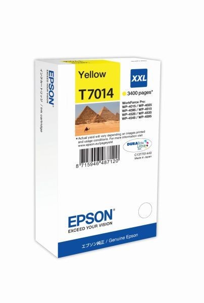 Tintenpatrone T7014 XXL gelb für WorkForce Pro WP-4015DN,WP-4025DW