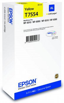 Tintenpatrone T7554 XL yellow für WorkForce WF-8010DW, WF-8090DW,