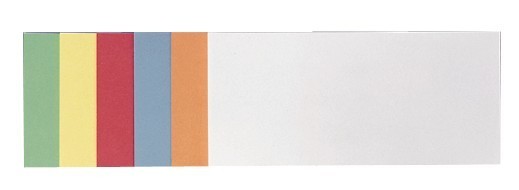 Moderationsrechtecke 9,5x20,5cm 250 Stück farblich sortiert
