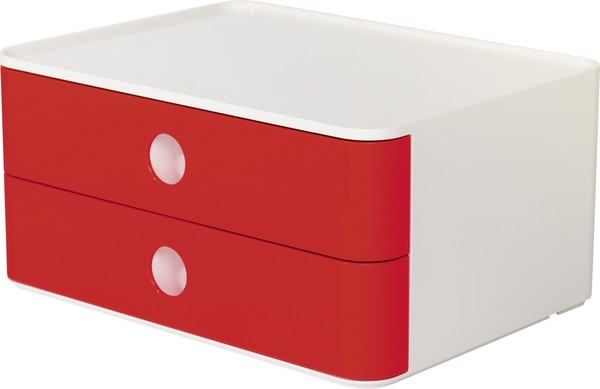 Smart-Box Allison,Schubladenbox 2 Schübe, cherry red