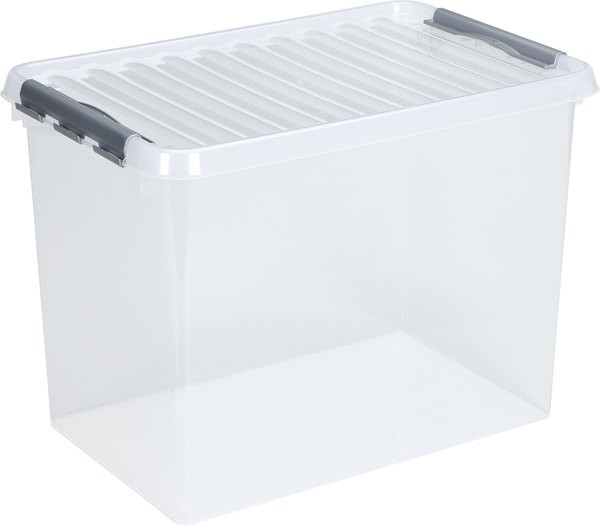 Kunststoff-Box 62 Liter, transparent, 400 x 600 x 340 mm,
