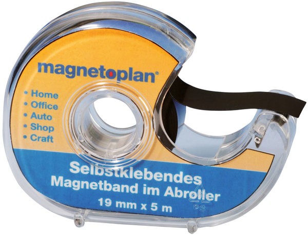 praktischer Abroller mit 5 Meter Magnetband , einseitig selbst-
