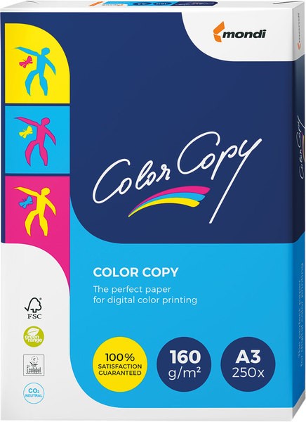 Kopierpapier Color Copy A3 160g weiß Laser+Kopierer holzfr. 250Bl