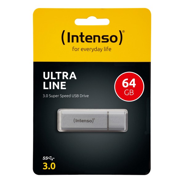 Speicherstick Ultra Line USB 3.0, silber, Kapazität 64 GB