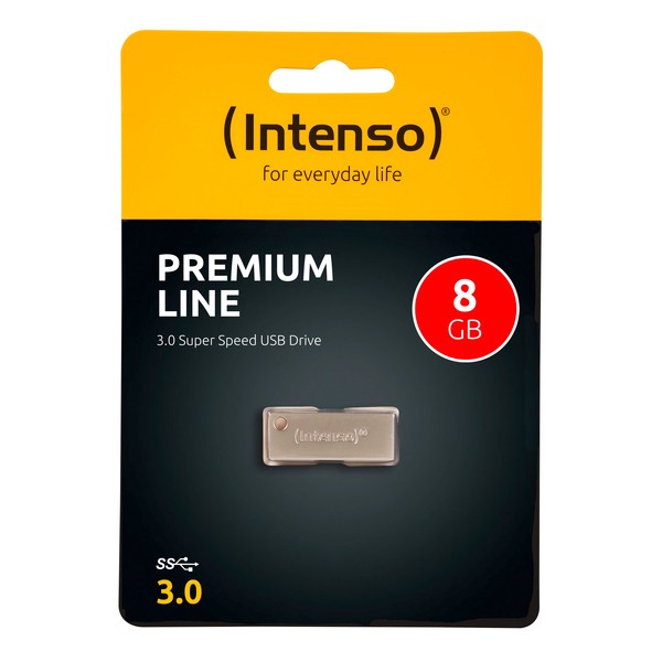 Speicherstick Premium Line USB 3.0, silber, Kapazität 8 GB
