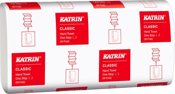 Falthandtuch Katrin Classic OneStop L2 2310 Bl.,2-lg. weiß 20,0 x 34cm