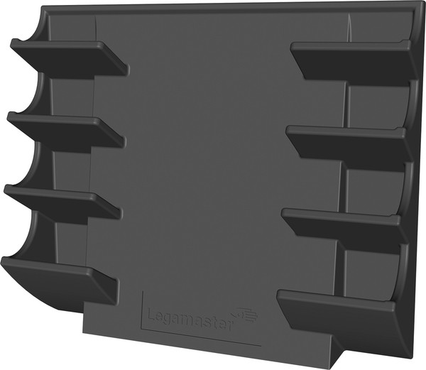 Glasboard Markerhalter magnethaft für 4 Boardmarker, schwarz