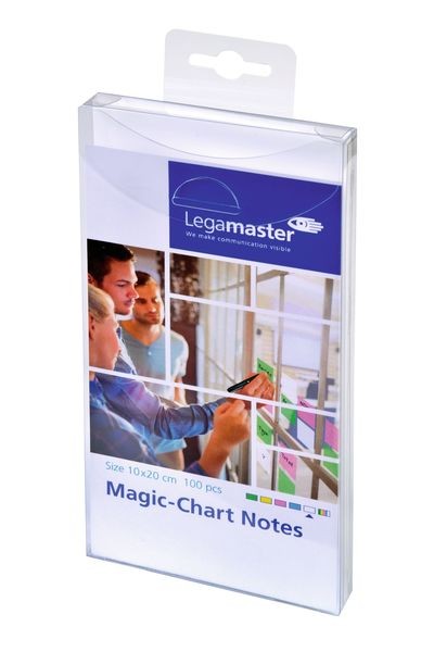 Magic Chart Notes 10 x 20 cm, weiß, haftet ohne Kleber, abwischbar,