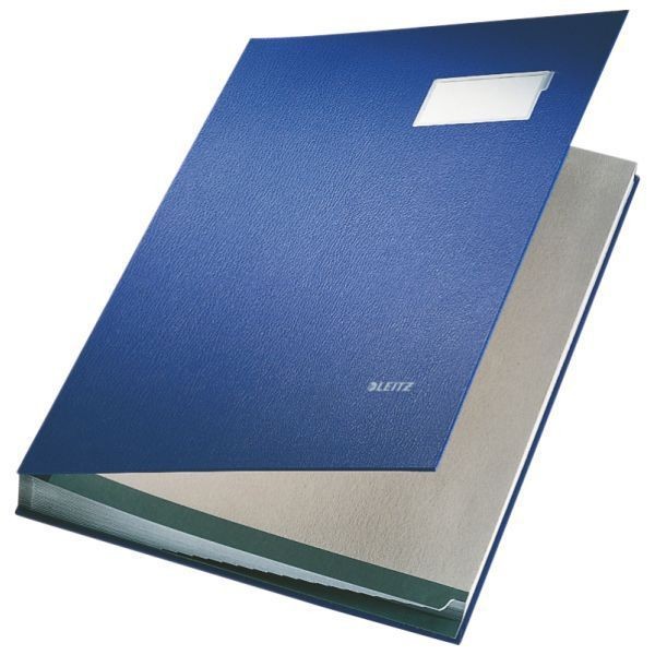 Leitz Unterschriftenmappe in blau mit saugstarkem Löschkarton