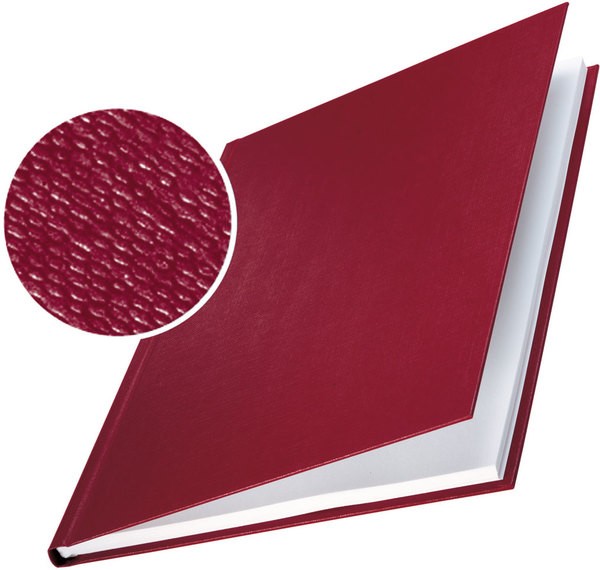 Buchbindemappe Hardcover A4 14mm Leinenüberzug matt bordeaux