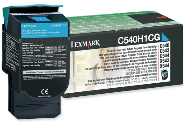Rückgabe-Tonerkassette High Capacity cyan für C540,C543,C544,X543,X544