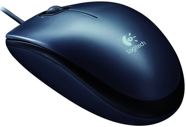 Logitech Mouse M100 schwarz, kabelgeb. 