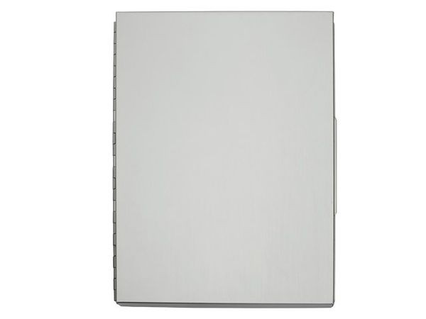 Schreibplatte Massilberst 8mm silbe A4 Aluminium mit Aufbewahrungsfach
