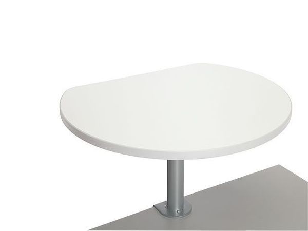 Tischpult mit Klemme 30kg weiß melaminharzbeschichtet 60x51cm