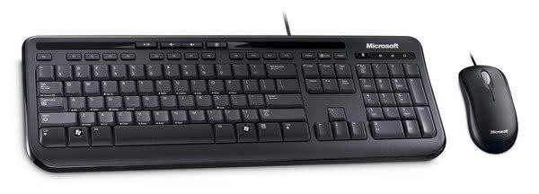 Wired Desktop 600, Maus + Tastatur schwarz, USB-Anschluss